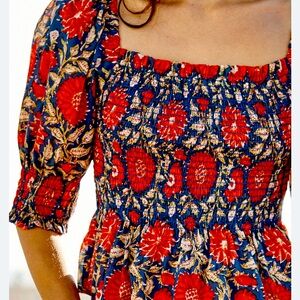 Velvet by Graham & Spencer Floral Cropped Top